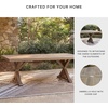 image:imageSignature Design by Ashley Carmel Bay Casual Weather and Rust Resistant Outdoor Dining Table with Porcelain Tabletop and Umbrella Hole Grayish Brown