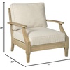 image:imageSignature Design by Ashley Clare View Coastal Outdoor Patio Eucalyptus Loveseat with Cushions Beige amp Clare View Outdoor Eucalyptus Wood Single Cushioned Lounge Chair BeigeLoveseat