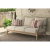 image:imageSignature Design by Ashley Clare View Coastal Outdoor Patio Eucalyptus Loveseat with Cushions Beige amp Clare View Outdoor Eucalyptus Wood Single Cushioned Lounge Chair BeigeSofa