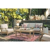 image:imageSignature Design by Ashley Clare View Coastal Outdoor Patio Eucalyptus Loveseat with Cushions Beige amp Clare View Outdoor Eucalyptus Wood Single Cushioned Lounge Chair BeigeSofa