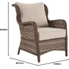 image:imageSignature Design by Ashley Clear Ridge Outdoor Handwoven Wicker Cushioned Lounge Chair 2 Count Light BrownLight Brown