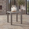 image:imageSignature Design by Ashley Dillon Beach Durable Outdoor Side Table AllWeather Aluminum Frame for LowMaintenance Patio Backyard or Poolside Living Gray