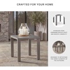 image:imageSignature Design by Ashley Dillon Beach Durable Outdoor Side Table AllWeather Aluminum Frame for LowMaintenance Patio Backyard or Poolside Living Gray