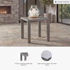 image:imageSignature Design by Ashley Dillon Beach Durable Outdoor Side Table AllWeather Aluminum Frame for LowMaintenance Patio Backyard or Poolside Living Gray