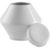 image:imageSignature Design by Ashley Domina Modern 11 Indoor amp Outdoor Ceramic Jar with Removable Lid White11 in