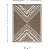 image:imageSignature Design by Ashley Dunsler IndoorOutdoor Rug Brown Geometric 5x7