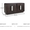 image:imageSignature Design by Ashley Elliston Contemporary Accent Cabinet with AntiTipping Dark Brown