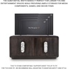 image:imageSignature Design by Ashley Elliston Contemporary Accent Cabinet with AntiTipping Dark Brown