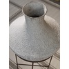 image:imageSignature Design by Ashley Estonbank Vase Distressed Cream Metal Floor Vase with Espresso Brown Stand for Faux Florals amp Seasonal Indoor Outdoor Decor 1413 W x 1413 D x 285 H1525 W x 1525 D x 35 H