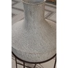 image:imageSignature Design by Ashley Estonbank Vase Distressed Cream Metal Floor Vase with Espresso Brown Stand for Faux Florals amp Seasonal Indoor Outdoor Decor 1413 W x 1413 D x 285 H1413 W x 1413 D x 28 H