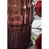 image:imageSignature Design by Ashley Fluted Glass Vase Dark Mauve 14 Inch5W x 5D x 10H