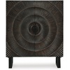 image:imageSignature Design by Ashley Fosterman Tall Sunburst Accent Cabinet Black