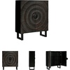 image:imageSignature Design by Ashley Fosterman Tall Sunburst Accent Cabinet Black