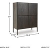 image:imageSignature Design by Ashley Fully Assembled Accent Cabinet Espresso