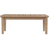 image:imageSignature Design by Ashley Gerianne Outdoor Eucalyptus Wood Rectangular Coffee Table Beige  50 x 26 x 19 inches Weather ResistantSquare End Table  Top Coffee Table  Beige