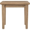 image:imageSignature Design by Ashley Gerianne Outdoor Eucalyptus Wood Rectangular Coffee Table Beige  50 x 26 x 19 inches Weather ResistantSquare End Table  Top Coffee Table  Beige