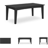 image:imageSignature Design by Ashley Hyland Wave Modern Weather Resistant HDPE Outdoor Coffee Table WhiteBlack