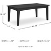 image:imageSignature Design by Ashley Hyland Wave Modern Weather Resistant HDPE Outdoor Coffee Table WhiteBlack