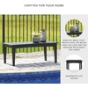 image:imageSignature Design by Ashley Hyland Wave Modern Weather Resistant HDPE Outdoor Coffee Table WhiteBlack