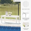 image:imageSignature Design by Ashley Hyland Wave Modern Weather Resistant HDPE Outdoor Coffee Table WhiteWhite