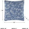 image:imageSignature Design by Ashley Jaycott NextGen Nuvella Contemporary IndoorOutdoor Weather Resistant Geometric Pillow with Machine Washable Cover Set of 4 Blue amp White