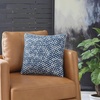 image:imageSignature Design by Ashley Jaycott NextGen Nuvella Contemporary IndoorOutdoor Weather Resistant Geometric Pillow with Machine Washable Cover Set of 4 Blue amp White