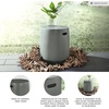 image:imageSignature Design by Ashley Kalmunds 175 Modern Ceramic IndoorOutdoor Stool Light Gray