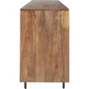 image:imageSignature Design by Ashley Kerrings Modern Glam Accent Cabinet Brown Black and WhiteRustic