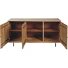 image:imageSignature Design by Ashley Kerrings Modern Glam Accent Cabinet Brown Black and WhiteRustic