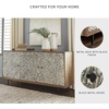 image:imageSignature Design by Ashley Kerrings Modern Glam Accent Cabinet Brown Black and WhiteRustic