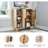 image:imageSignature Design by Ashley Kierwell Farmhouse 2Door Accent Cabinet with Adjustable Shelves Beige