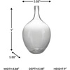 image:imageSignature Design by Ashley Kurthorne Casual IndoorOutdoor 15 Seeded Glass Tabletop Vase Glass588 W x 588 D x 9 H