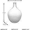image:imageSignature Design by Ashley Kurthorne Casual IndoorOutdoor 15 Seeded Glass Tabletop Vase Glass975 W x 975 D x 14 H