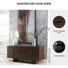 image:imageSignature Design by Ashley Kydler Modern 2Drawer Accent Cabinet with Shelf Dark Brown