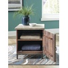 image:imageSignature Design by Ashley Laddford Rustic Chic Accent Cabinet or End Table Whitewash