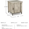 image:imageSignature Design by Ashley Laddford Rustic Chic Accent Cabinet or End Table Whitewash