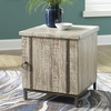image:imageSignature Design by Ashley Laddford Rustic Chic Accent Cabinet or End Table Whitewash