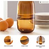 image:imageSignature Design by Ashley Lemmitt Amber Glass Table Vase 12 Inch Tall Contemporary Bottle Vase Watertight Indoor Outdoor Glass Construction Decorative Centerpiece AmberTransparent Brown