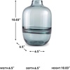 image:imageSignature Design by Ashley Lemmitt Amber Glass Table Vase 12 Inch Tall Contemporary Bottle Vase Watertight Indoor Outdoor Glass Construction Decorative Centerpiece AmberTransparent Blue