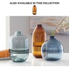 image:imageSignature Design by Ashley Lemmitt Amber Glass Table Vase 12 Inch Tall Contemporary Bottle Vase Watertight Indoor Outdoor Glass Construction Decorative Centerpiece AmberTransparent Blue