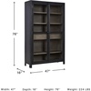 image:imageSignature Design by Ashley Lenston Black Accent Cabinet with Glass Doors