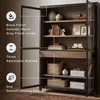 image:imageSignature Design by Ashley Lenston Black Accent Cabinet with Glass Doors