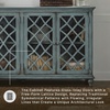 image:imageSignature Design by Ashley Mirimyn 4Door Accent Cabinet Antique TealBlue
