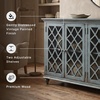 image:imageSignature Design by Ashley Mirimyn 4Door Accent Cabinet Antique TealBlue