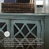 image:imageSignature Design by Ashley Mirimyn 4Door Accent Cabinet Antique TealBlue