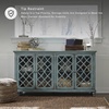 image:imageSignature Design by Ashley Mirimyn 4Door Accent Cabinet Antique TealBlue