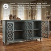 image:imageSignature Design by Ashley Mirimyn 4Door Accent Cabinet Antique TealBlue