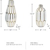 image:imageSignature Design by Ashley Modern Ceramic Vase Set of 2 White and Gold
