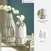 image:imageSignature Design by Ashley Modern Ceramic Vase Set of 2 White and Gold