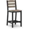 image:imageSignature Design by Ashley Moondance Contemporary Outdoor Weather Resistant Counter Table and 2 Bar Stools Set of 3 Black amp Light Brown